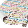 Happy Birthday Colorful Print Wrapping Paper - Spritz™: Multicolor Typography Gift Wrap For All Occasions, 90.4" X 30"