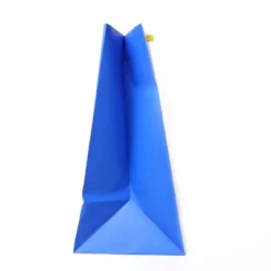 'Happy Birthday' Rainbow Verbiage On Colossal Gift Bag Blue - Spritz™: Giant XL Typography Party Bag