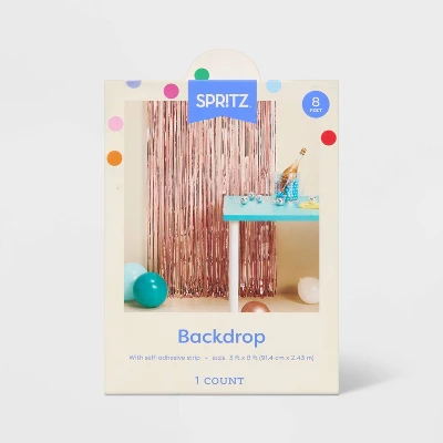 Fringe Backdrop Rose Gold - Spritz™ 2 Fringe Backdrop Rose Gold - Spritz™ - Image 2