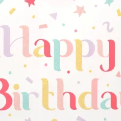Medium Birthday Gift Bag With Glitter - Spritz™: Multicolor Typography, Paper, 12.75" Height, 10" Width -Spritz GUEST 0d0041c5 4b2a 462c 9722 9542259b89c0