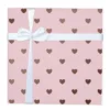 8x2.5' Foil Hearts Gift Wrapping Paper Pink - Spritz™