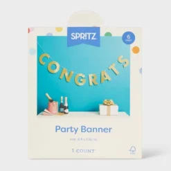 "Congrats" Party Banner Gold - Spritz™ 5 "Congrats" Party Banner Gold - Spritz™ -Spritz GUEST 11450896 cc77 4d4e 8894 8d9af63e2a79