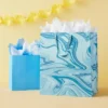 Marble Pattern Medium Blue XL Gift Bag - Spritz™