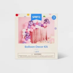 48ct Balloon Arch Garland Décor Kit With Backdrop Pink/Purple - Spritz™ -Spritz GUEST 1bd6b4ff 1e05 4107 a56f 0d3961f38c73