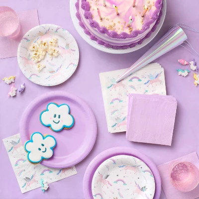 20ct Unicorn Snack Plates - Spritz™ 1 20ct Unicorn Snack Plates - Spritz™
