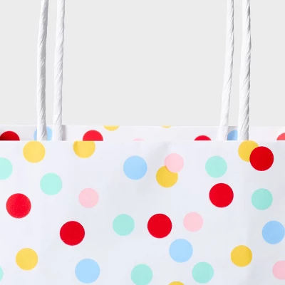 Dots On White Small Gift Bag - Spritz™ 2 Dots On White Small Gift Bag - Spritz™ - Image 2