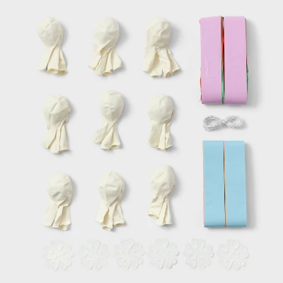 30ct Balloon Garland Décor Kit With Rainbow Tiered Backdrop - Spritz™ 2 30ct Balloon Garland Décor Kit With Rainbow Tiered Backdrop - Spritz™ - Image 2