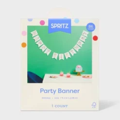 "Happy Birthday" Party Banner White/Gold - Spritz™ 5 "Happy Birthday" Party Banner White/Gold - Spritz™ -Spritz GUEST 341e9d92 76fc 4954 a7bf 504e7613c127