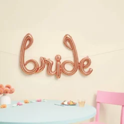 Bride' Balloon Banner Rose Gold - Spritz™. For Bachelorette Parties And Bridal Showers