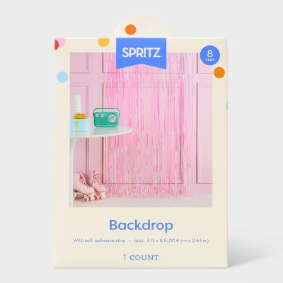 Fringe Backdrop Décor Pink - Spritz™ 2 Fringe Backdrop Décor Pink - Spritz™ - Image 2