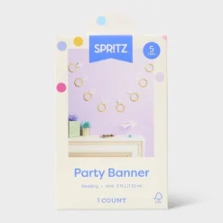 60" Engagement Ring Banner Gold - Spritz™ -Spritz GUEST 3af48304 2495 4163 98cc a6286ca89f35