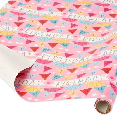 Birthday Banner Wrapping Paper - Spritz™ 1 Birthday Banner Wrapping Paper - Spritz™