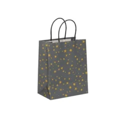 4pk Cub Gift Bags Foil Star Gold - Spritz™: Small Paper Gift Bags For All Occasions, -Spritz GUEST 3ee084fa e0ae 4d65 b576 49e509d72130