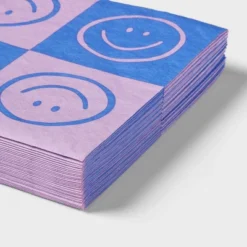 Retro Smiley Face Lunch Napkin 30ct - Spritzā¢