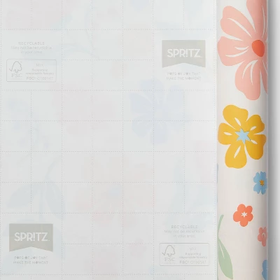 Floral On Cream Roll Wrap - Spritz™ 2 Floral On Cream Roll Wrap - Spritz™ - Image 2