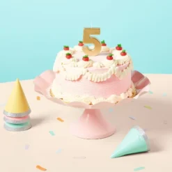 Number 5 Gold Candle - Spritz™