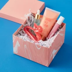 Small Square Box Marble Pattern Peach Colorway - Spritz™