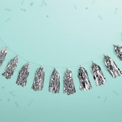 Silver Tassel Garland - Spritz™ 1 Silver Tassel Garland - Spritz™