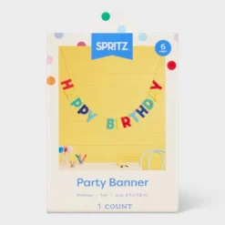 Felt Happy Birthday Banner - Spritz™ 5 Felt Happy Birthday Banner - Spritz™ -Spritz GUEST 59af6709 28a9 4087 b55d 22f78e0e8e43