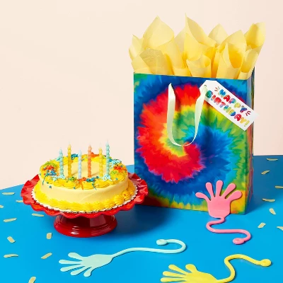 10ct Neon Rainbow Swirl Candle - Spritz™ 1 10ct Neon Rainbow Swirl Candle - Spritz™