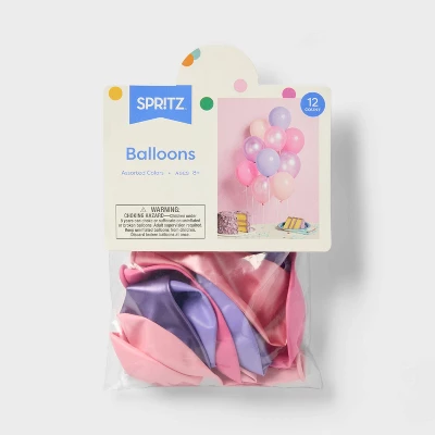 12ct Pink & Purple Balloon Pack - Spritz™ 3 12ct Pink & Purple Balloon Pack - Spritz™ - Image 3