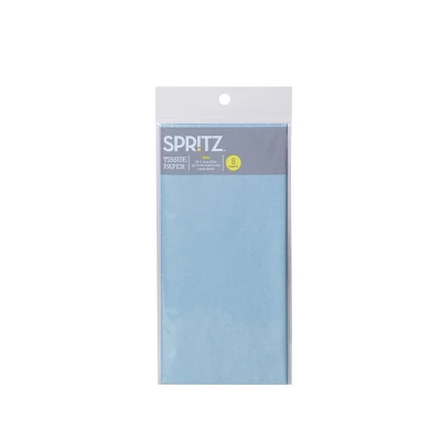 8ct Tissue Paper Blue - Spritz™: Gift Packaging Accessories For Easter & All Occasions, 8 Pack, Solid Pattern 1 8ct Tissue Paper Blue - Spritz™: Gift Packaging Accessories For Easter & All Occasions, 8 Pack, Solid Pattern