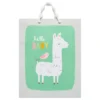 Medium 'Hello Baby' Llama And Bird Baby Shower Gift Bag - Spritz™: Multicolor Animal Pattern, 12.75" Height