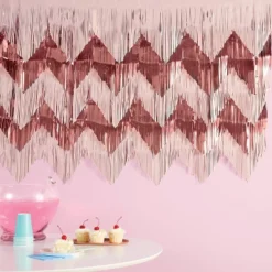 5ct Boho Décor Backdrop White/Rose/Gold - Spritz™