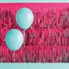 Hot Pink Metallic Layered Fringe Decor - Spritz™