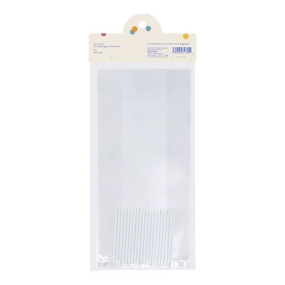 20ct Clear Cello Favor Bag - Spritz™: Polypropylene Treat & Goodie Bags For All Occasions, Birthdays, 10" X 5" 2 20ct Clear Cello Favor Bag - Spritz™: Polypropylene Treat & Goodie Bags For All Occasions, Birthdays, 10" X 5" - Image 2