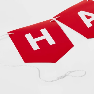 Red "Happy Birthday" Banner - Spritz™ 2 Red "Happy Birthday" Banner - Spritz™ - Image 2