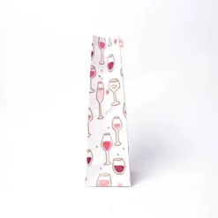 Wine Bag With Wine Glass And Foil Pink/Gold - Spritz™