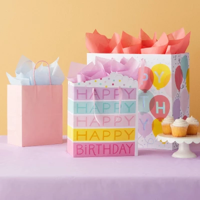 20ct Banded Tissue Coral Lavender Light Blue - Spritz™ 1 20ct Banded Tissue Coral Lavender Light Blue - Spritz™