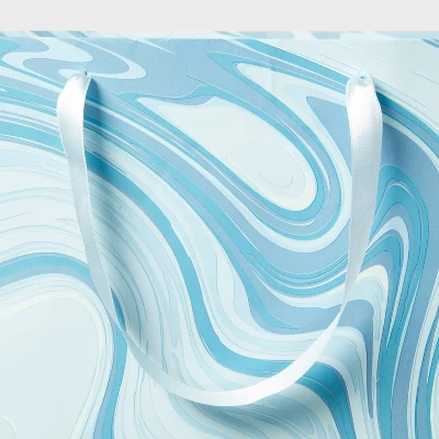Marble Pattern Medium Blue XL Gift Bag - Spritz™ 2 Marble Pattern Medium Blue XL Gift Bag - Spritz™ - Image 2