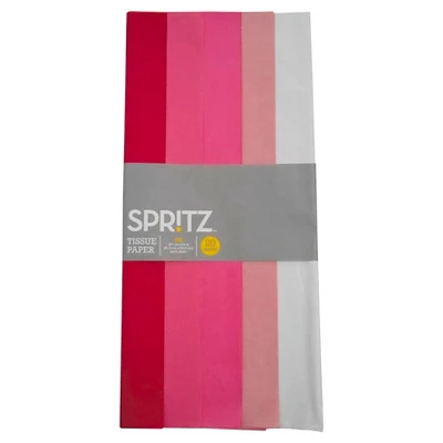 20ct Tissue Paper Pink - Spritz™: Gift Bag Tissue, All Occasions, 16.5" X 24", 20 Pack 1 20ct Tissue Paper Pink - Spritz™: Gift Bag Tissue, All Occasions, 16.5" X 24", 20 Pack