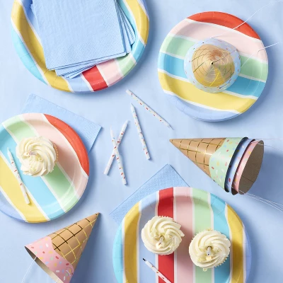 30ct Blue Beverage Napkins - Spritz™ 1 30ct Blue Beverage Napkins - Spritz™