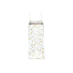 XL Vogue Gift Bag Star On Cream - Spritz™: Large Off-White Paper Bag For All Occasions, 12" H X 16" W X 6" D
