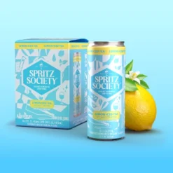 Spritz Society Lemon Iced Tea - 4pk/355ml Cans