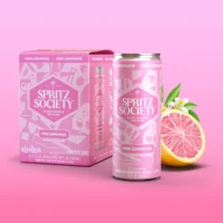 Spritz Society Pink Lemonade - 4pk/355ml Cans