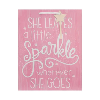 Pink Medium Gift Bag - Spritz™: Birthday Princess Shapes, 12.75" X 10" X 5", Paper, No Choking Hazard 1 Pink Medium Gift Bag - Spritz™: Birthday Princess Shapes, 12.75" X 10" X 5", Paper, No Choking Hazard