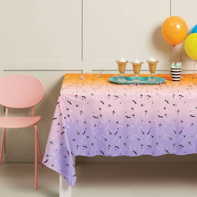 Halloween Ghost Witch Ombre Table Cover Orange/Purple - Spritz™ 1 Halloween Ghost Witch Ombre Table Cover Orange/Purple - Spritz™
