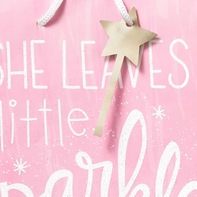 Pink Medium Gift Bag - Spritz™: Birthday Princess Shapes, 12.75" X 10" X 5", Paper, No Choking Hazard 2 Pink Medium Gift Bag - Spritz™: Birthday Princess Shapes, 12.75" X 10" X 5", Paper, No Choking Hazard - Image 2