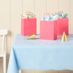 4pk Small Gift Bags Solid Pink - Spritz™