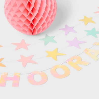 Pastel Honeycomb And Garland Kit - Spritz™ 2 Pastel Honeycomb And Garland Kit - Spritz™ - Image 2