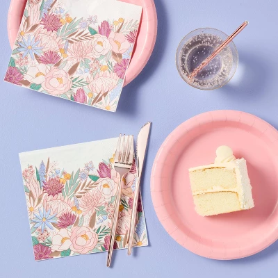 20ct Paper Straws Rose Gold - Spritz™ 1 20ct Paper Straws Rose Gold - Spritz™