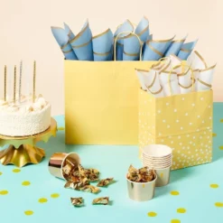 Gold/Silver Tall Spiral Birthday Candles 12ct - Spritz™