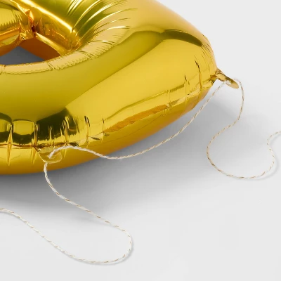 Gold Happy Birthday Foil Balloon Banner - Spritz™ 2 Gold Happy Birthday Foil Balloon Banner - Spritz™ - Image 2