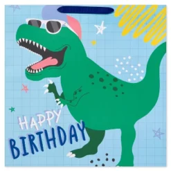 Retro Dino Kids' Square Gift Bag - Spritz™