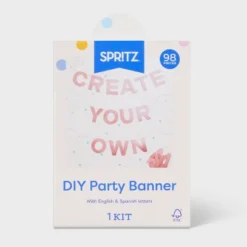 Rose Gold Metallic Create Your Own Banner - Spritz™ -Spritz GUEST ba2167ea 3b83 4474 a246 f1f7c6bf6a37