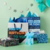 Happy Birthday To You Large Gift Bag - Spritz™: Multicolor Typography, Boys, 15"x15"x8"